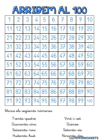 Taula del 100