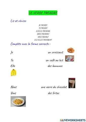verbe prendre