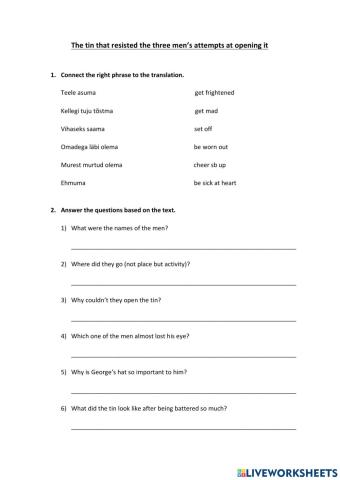 The tin that resisted the three men's attempts at opening it