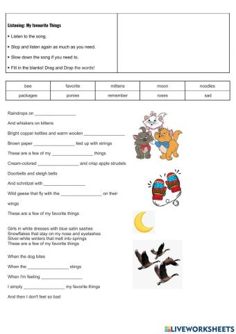 Listening: My favourite Things