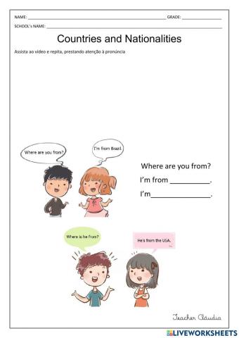 Countries and Nationalities