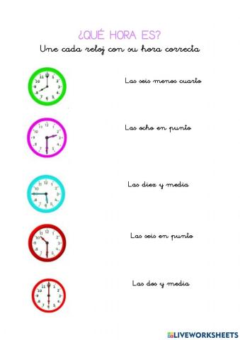 ¿Qué hora es?