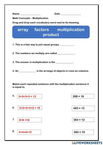 Mutiplication Concepts