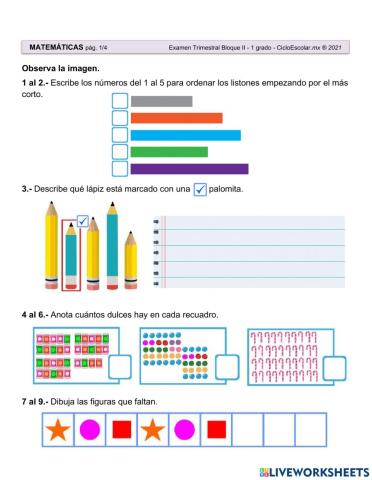 Evaluación Matemáticas