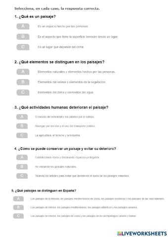 Los Paisajes de España