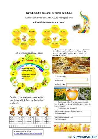 Curcubeul în borcanul cu miere-adunare , scădere 0-100