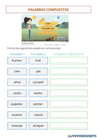 Palabras compuestas