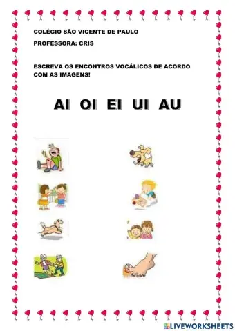 Encontros vocálicos