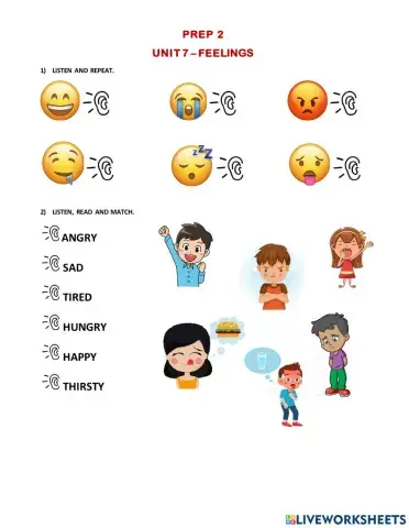 Prep 2 Unit 7 Feelings