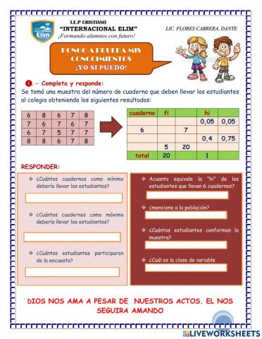 Frecuencia relativa y frecuencia relativa  acumulada