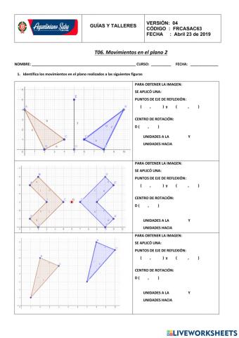 Movimientos en el plano 2