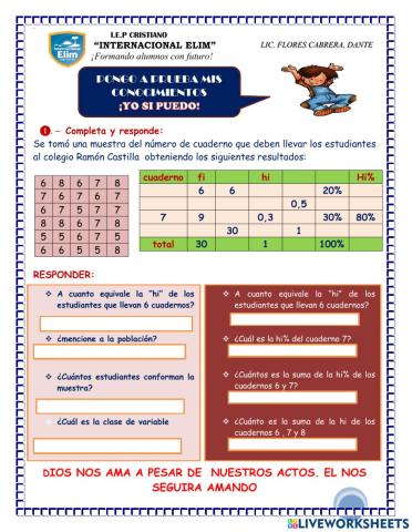 Frecuencia porcentual y frecuencia porcentual acumulada