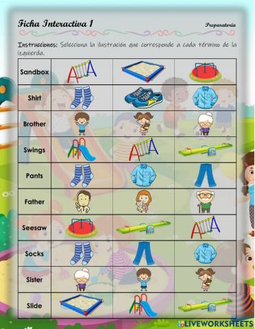 Playground, clothes, family - 1.10.Pre