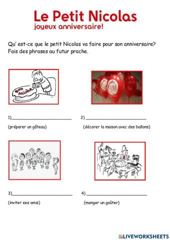 L'anniversaire du petit Nicolas