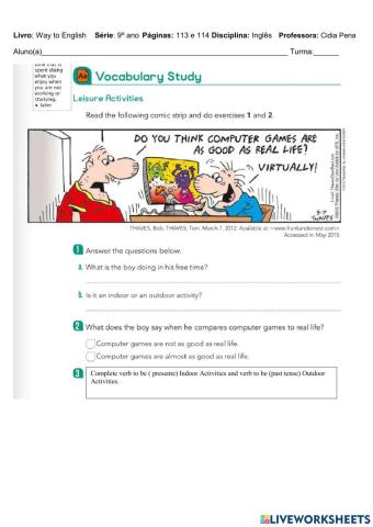 Verb to be ( present and past0