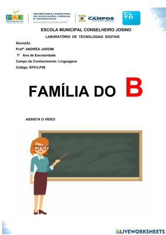 Família silábica do B