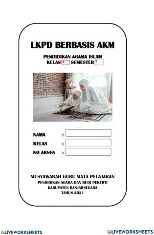 Lembar kerja pai kelas 9 BAB 12