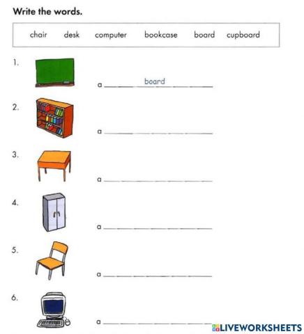 In the classrom writing