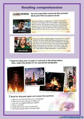 Reading comprehension