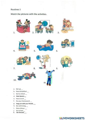 Routines (Go Getter 1 U6.2