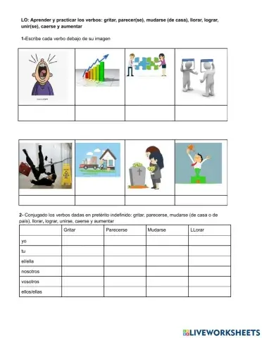 Spanish worksheet-damla