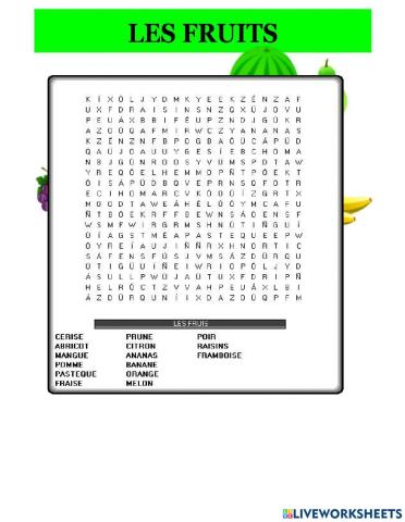 Les fruits