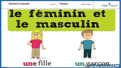 Feminin et masculin