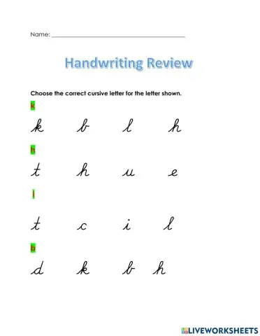 Handwriting