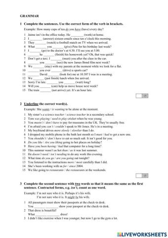 EF 3rd inter Progres Test 1-5 vocab, grammar, communication