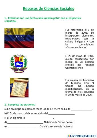 Repaso de ciencias sociales