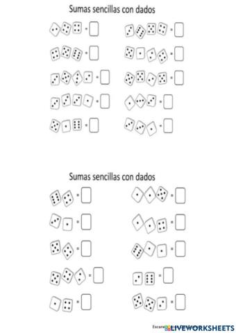 Suma con dados