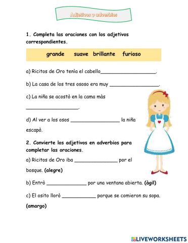 Adjetivos y adverbios