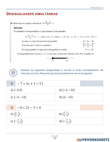 IV.4.4.Desigualdades simultáneas