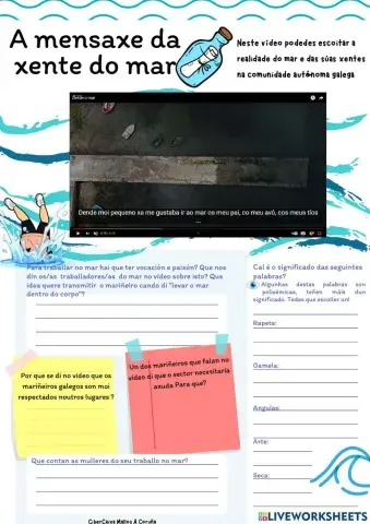 A mensaxe da xente  do mar