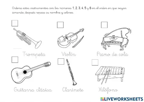 Escucha los instrumentos