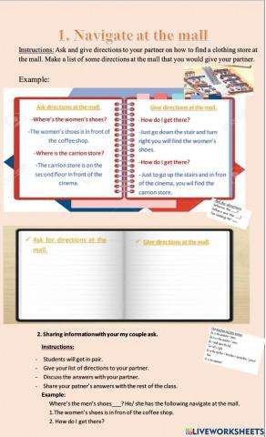 Place of preposition go shopping