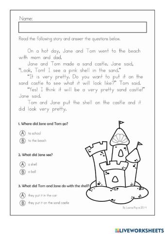 Reading comprehension