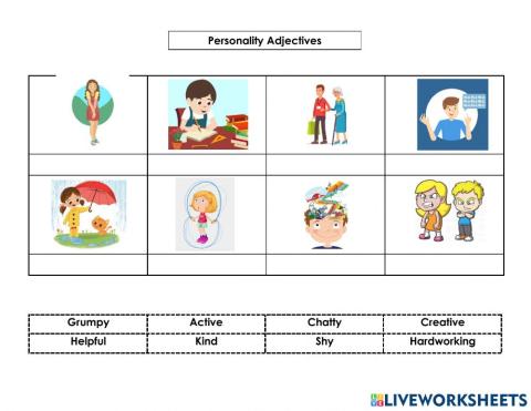 Personality Adjectives
