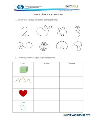 Lineas abiertas y cerradas