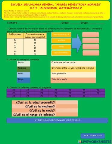 Medidas de tendencia central