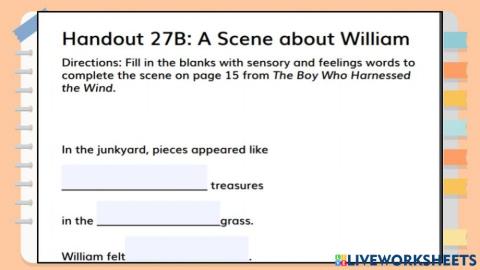 Handout 27B:A Sceneabout William