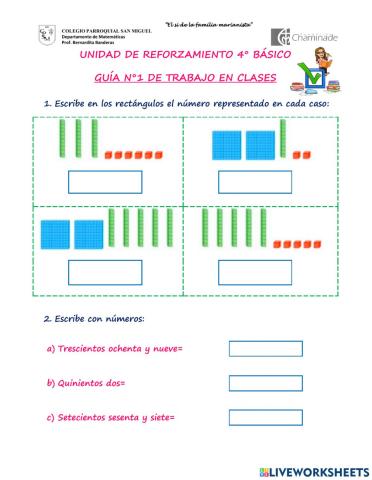 Números hasta el 1.000