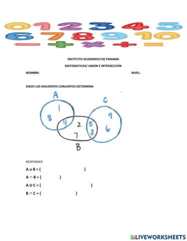 Conjunto numérico ADEC