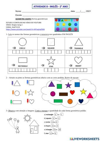 2° ano - INGLÊS - SEMANA 8