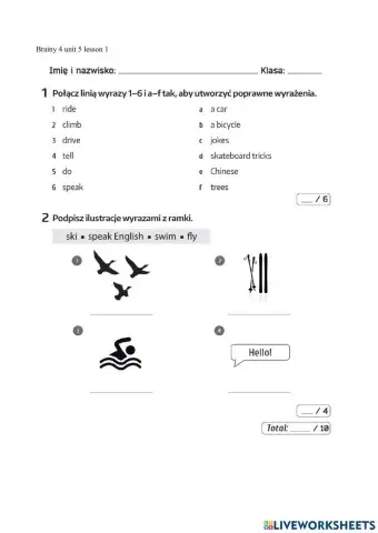 Brainy 4 unit 5 lesson 1