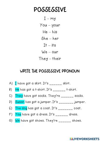 Possessive