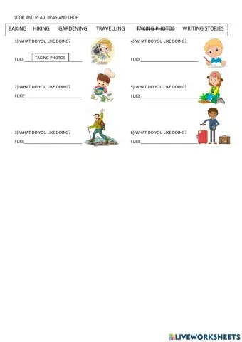 What do you like doing?