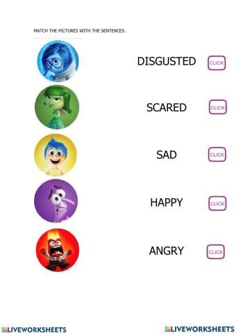 Inside out - listen and match