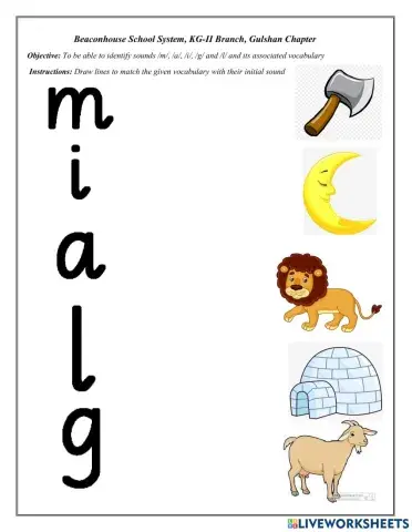 Letters m, a, i, l and g