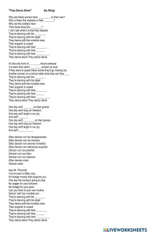 They dance alone (Sting)